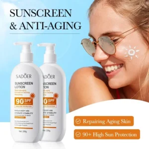 220ml SPF90+Sunscreen UV Protection Whitening Sunscreen Moisturizing Whitening Face And Body Sunscreen Skin Care Anti-Aging