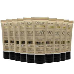 Dissar Organic Sunscreen moisturizing and brightening skin tone, UV protection, waterproof and sweat proof Sunscreen Cream 10PCS