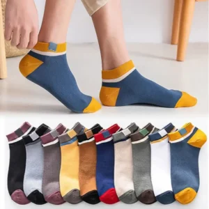 10Pairs Men's Spring Summer Sports Thin Socks Breathable Shallow Low Top Sport Short Socks Trendy Boat Sock for Women Men