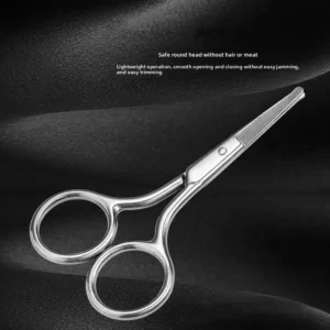 1pc Stainless Steel Nose Hair Mini Small Scissors Eyelash Hair Straight Round Tip For Eyebrows Nail Beard Manicure M L8p8