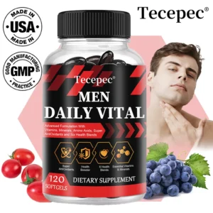 Men's Daily Vitamin Supplement, Antioxidant, Six Health Blend, Muscle and Overall Health Support