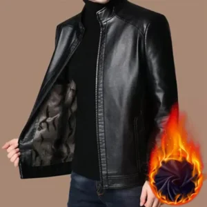 2024 Fashion Men Casual Leather Dress Suit Coat Male Fashion Business Casual Pu Blazers Jacket Man Outerwear