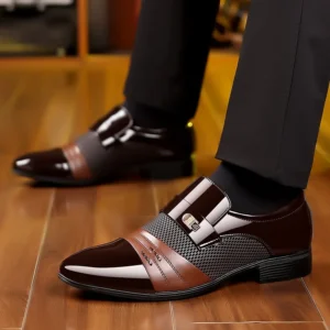 Men Leather Formal Shoes Spring and Autumn New Fashion Business Formal Elegant Low Top Wear Resistant Leather Shoes