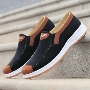 Men's casual board shoes old Beijing cloth shoes breathable comfortable and non slip canvas shoes men's work shoes