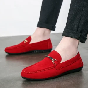 Suede Loafers for Men Soft Driving Moccasins High Quality Flats Male Walking Shoes Slip-on Casual Loafers Summer Men's Shoe